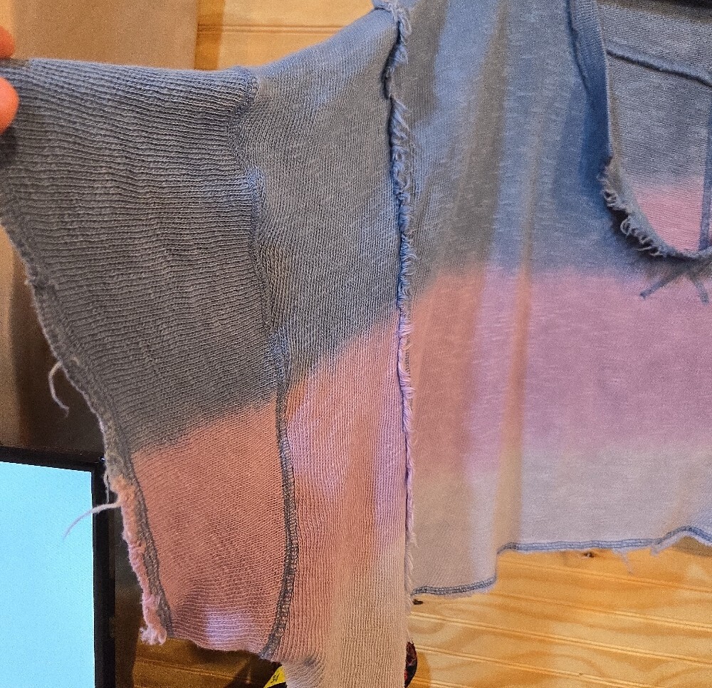 We The Free Ombre V-Neck Pullover - Blue & Lavender - Picture 8 of 8